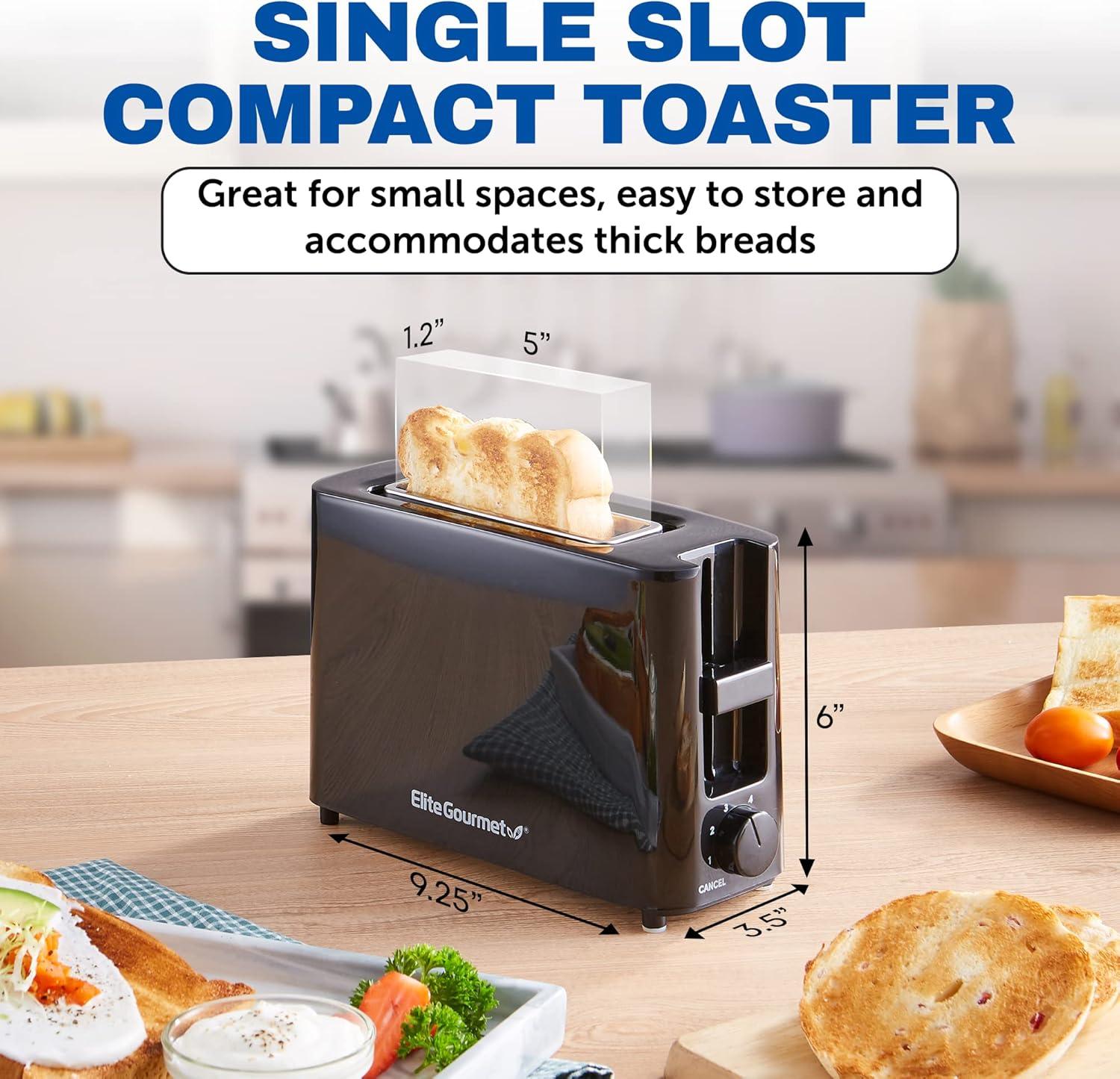 image:imageElite Gourmet ECT1027 Cool Touch Toaster 7 Toast Settings Cancel Functions Slide Out Crumb Tray Extra Wide 15 Slots for Bagels Waffles Specialty Breads Puff Pastry Snacks White1 Slice