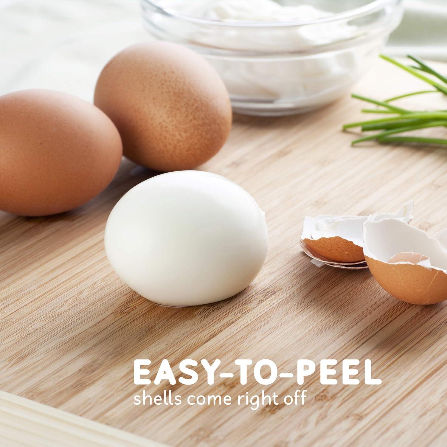 image:imageElite Gourmet EGC007CHC Rapid Egg Cooker 7 EasyToPeel Hard Medium Soft Boiled Eggs Poacher Omelet Maker Auto ShutOff Alarm 16Recipe Booklet Charcoal GreySnow