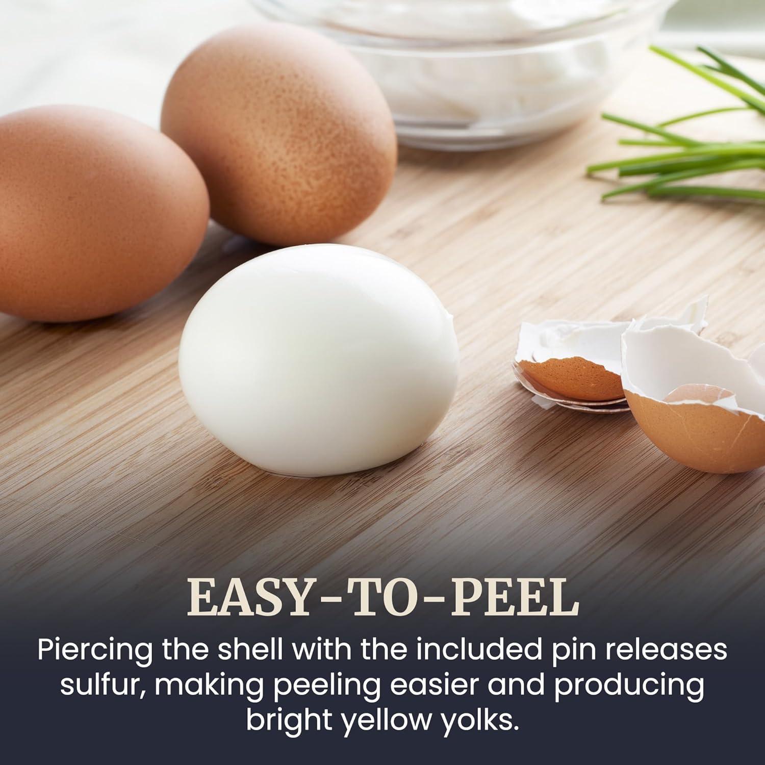 image:imageElite Gourmet EGC115B Easy Egg Cooker Electric 7Egg Capacity Soft Medium HardBoiled Egg Cooker with Auto ShutOff Measuring Cup Included BPA Free Classic BlackMint