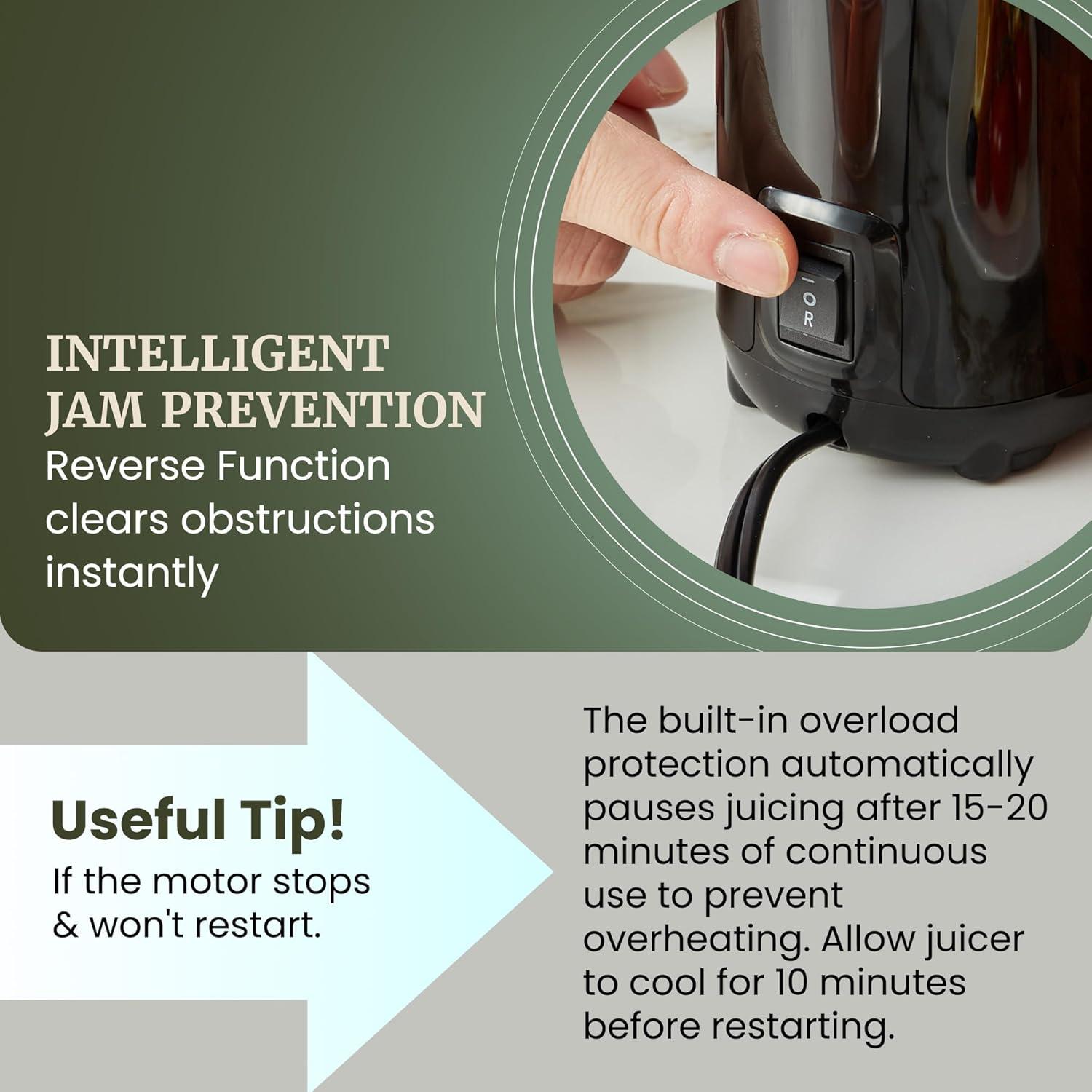 image:imageElite Gourmet EJX600 Mini Compact Small SpaceSaving Masticating Slow Juicer Cold Press Juice Extractor Nutrient and Vitamin Dense BPAFree Tritan Easy to Clean 16 oz Juice Cup Charcoal Grey
