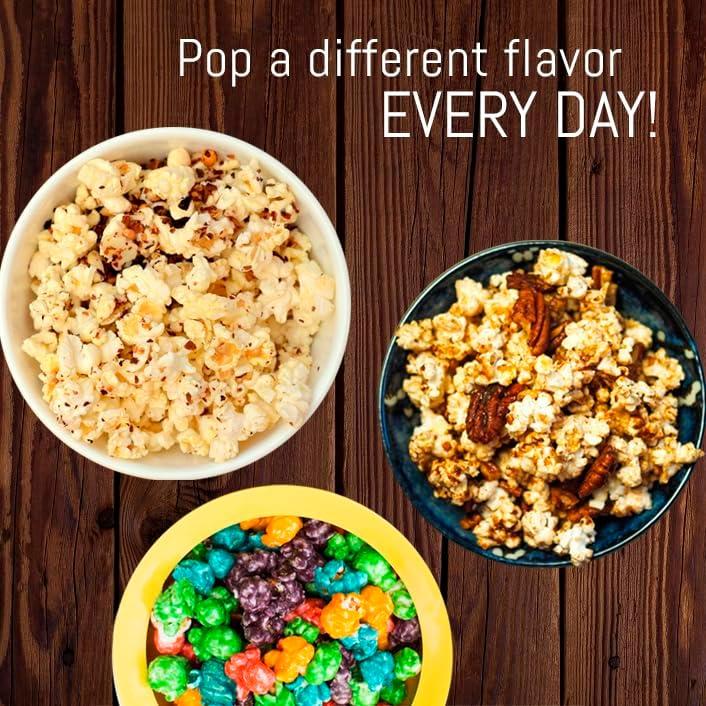 image:imageElite Gourmet EPM250 MaxiMatic 25 Ounce Classic Carnival Tabletop Kettle Popcorn Popper Machine RetroStyle Movie Hot Buttered Popcorn Red1Gallon