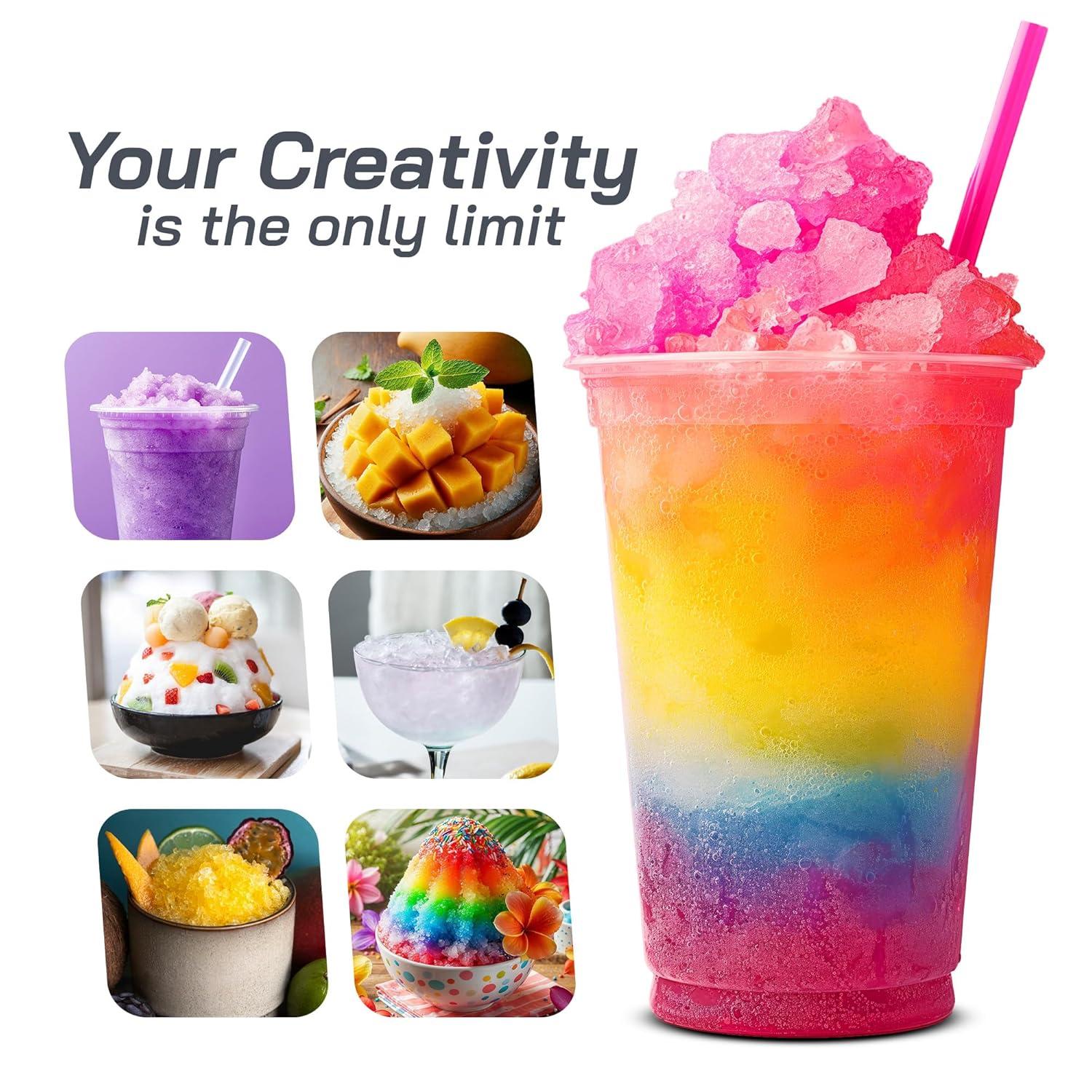 image:imageElite Gourmet Snow Cone amp Shaved Ice Maker ESI2215M Refreshing Slushies Margaritas Boba Drinks Snow Cone amp Holder and Ice Mold Use Cubed amp Bagged Ice Stainless Steel Shaving Blade MintWhite