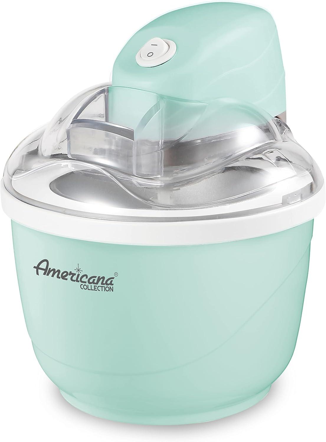 image:imageMaxiMatic EIM520 Automatic Easy Homemade Electric Maker Ingredient Chute OnOff Switch No Salt Needed Creamy Ice Cream Gelato Frozen Yogurt or Sorbet 1 Quart BlueSpearmint