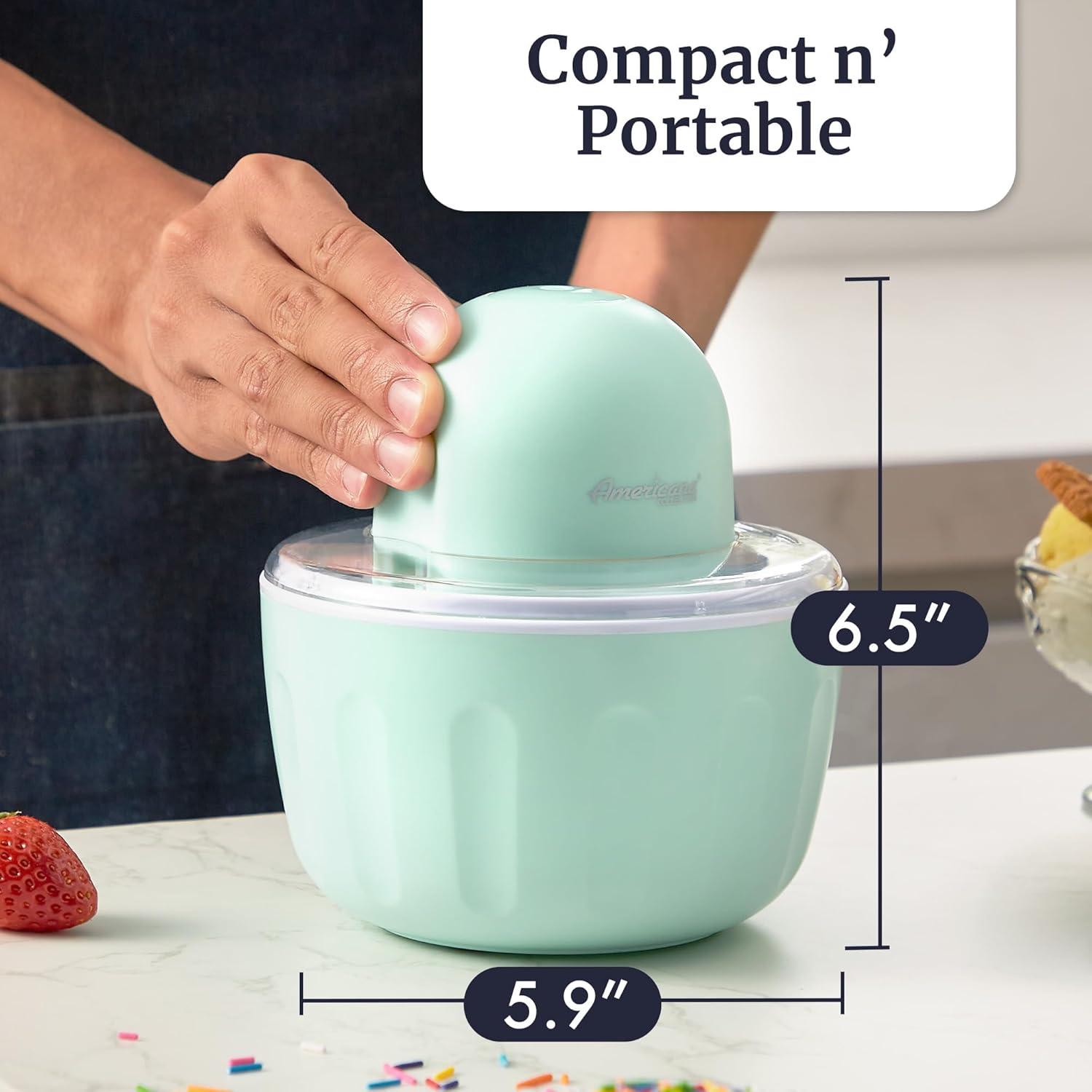 image:imageMaxiMatic EIM520 Automatic Easy Homemade Electric Maker Ingredient Chute OnOff Switch No Salt Needed Creamy Ice Cream Gelato Frozen Yogurt or Sorbet 1 Quart BlueSpearmint