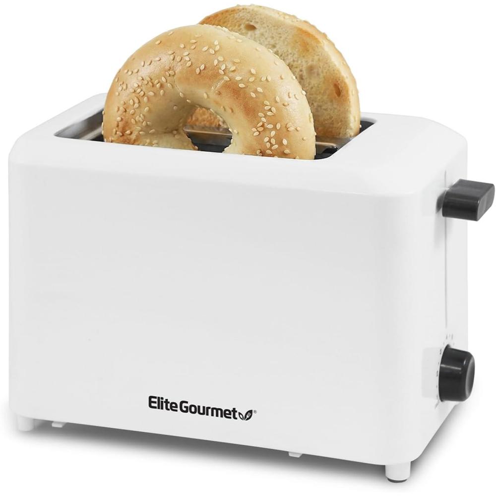image:imageElite Gourmet ECT1027 Cool Touch Toaster 7 Toast Settings Cancel Functions Slide Out Crumb Tray Extra Wide 15 Slots for Bagels Waffles Specialty Breads Puff Pastry Snacks White2 Slice