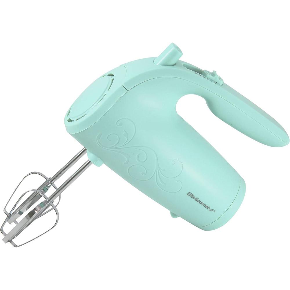 image:imageElite Gourmet EHB1062 Variable Stepless Speed Immersion Hand Blender 500 Watts with Turbo Stainless Steel Blades Pressure Controlled Stick Mixer Sauces Soup Smoothies Baby Food Stainless SteelMint
