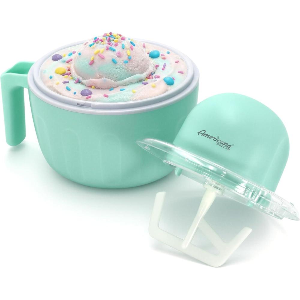 image:imageMaxiMatic EIM520 Automatic Easy Homemade Electric Maker Ingredient Chute OnOff Switch No Salt Needed Creamy Ice Cream Gelato Frozen Yogurt or Sorbet 1 Quart BlueSpearmint