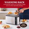 Elite Gourmet 2-Slice Toaster with Digital Countdown, Extra-Wide Slots for Bagels & Thick Bread, One-Touch Presets, Stainless Steel, Defrost/Reheat/Cancel(Black/Stainless Steel)
