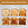 Elite Gourmet 2-Slice Toaster with Digital Countdown, Extra-Wide Slots for Bagels & Thick Bread, One-Touch Presets, Stainless Steel, Defrost/Reheat/Cancel(Gloss Black)