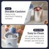 Elite Gourmet 4Qt Electric Ice Cream Maker EIM350X Delicious Homemade Ice Cream, Gelato, Sorbet, Frozen Yogurt, 4Qt Aluminum Freezing Cannister, Durable Plastic Ice Bucket, Powerful 50W, Periwinkle(4 Quart)
