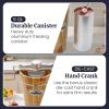 Elite Gourmet 4Qt Electric Ice Cream Maker EIM350X Delicious Homemade Ice Cream, Gelato, Sorbet, Frozen Yogurt, 4Qt Aluminum Freezing Cannister, Durable Plastic Ice Bucket, Powerful 50W, Periwinkle(6 Quart)