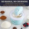 Elite Gourmet Americana Collection Elite EIM520M 1 Quart Automatic Easy Homemade Electric Ice Cream Maker, Frozen Yogurt, Sorbet, Gelato Treat, with Recipes, Mint(Spearmint)