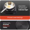 Elite Gourmet Countertop Electric Burner, 1000W Cast Iron Hot Plate, 7 Heat Settings, Portable Cooktop for RV, Dorm, Office & Small Kitchens, Road-Ready & Compact(Single (Pack of 4))