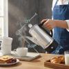 Elite Gourmet EC812 Electric 12-Cup Coffee Percolator with Keep Warm, Clear Brew Progress Knob Cool-Touch Handle Cord-less Serve, Stainless Steel(12-Cup)