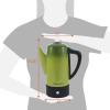Elite Gourmet EC812G Vintage 50’s Electric Coffee Percolator Clear Brew Progress Knob Cool-Touch Handle Cord-less Serve, 12-Cup, Retro Green(Retro Green)