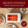 Elite Gourmet ECT-1027 Cool Touch Toaster, 7 Toast Settings Cancel Functions, Slide Out Crumb Tray, Extra Wide 1.5″ Slots for Bagels Waffles Specialty Breads, Puff Pastry, Snacks, White(2 Slice)