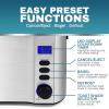 Elite Gourmet ECT2428 Extra Wide 1.25” Slot 2-Slice Toaster, Cancel, Defrost and Bagel Functions, 6 Toast Settings, Slide-Out Crumb Tray, Stainless Steel(4 Slice)