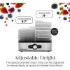 Elite Gourmet EFD319DKG Food Dehydrator, 5 BPA-Free 11.4″ Trays Adjustable Temperature Controls, Jerky, Herbs, Fruit, Veggies, Dried Snacks, Black and Grey(5 Stainless Steel Trays)