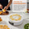 Elite Gourmet EFD770WD Digital Food Dehydrator with 5×12.5” BPA Free Trays, Adjustable 48-hr Timer and Temperature from 95~158F, Jerky, Herbs, Fruit, Veggies, Dried Snacks, White(White)