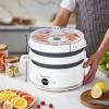 Elite Gourmet EFD770WD Digital Food Dehydrator with 5×12.5” BPA Free Trays, Adjustable 48-hr Timer and Temperature from 95~158F, Jerky, Herbs, Fruit, Veggies, Dried Snacks, White(White and Gray)