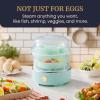 Elite Gourmet EGC115B Easy Egg Cooker Electric 7-Egg Capacity, Soft, Medium, Hard-Boiled Egg Cooker with Auto Shut-Off, Measuring Cup Included, BPA Free, Classic Black(Mint)
