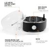 Elite Gourmet EGC115B Easy Egg Cooker Electric 7-Egg Capacity, Soft, Medium, Hard-Boiled Egg Cooker with Auto Shut-Off, Measuring Cup Included, BPA Free, Classic Black(Classic Black)