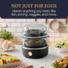Elite Gourmet EGC115B Easy Egg Cooker Electric 7-Egg Capacity, Soft, Medium, Hard-Boiled Egg Cooker with Auto Shut-Off, Measuring Cup Included, BPA Free, Classic Black(Black)
