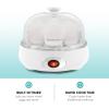 Elite Gourmet EGC115B Easy Egg Cooker Electric 7-Egg Capacity, Soft, Medium, Hard-Boiled Egg Cooker with Auto Shut-Off, Measuring Cup Included, BPA Free, Classic Black(Classic White)