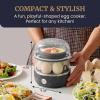 Elite Gourmet EGC115B Easy Egg Cooker Electric 7-Egg Capacity, Soft, Medium, Hard-Boiled Egg Cooker with Auto Shut-Off, Measuring Cup Included, BPA Free, Classic Black(Black)