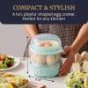 Elite Gourmet EGC115B Easy Egg Cooker Electric 7-Egg Capacity, Soft, Medium, Hard-Boiled Egg Cooker with Auto Shut-Off, Measuring Cup Included, BPA Free, Classic Black(Mint)