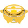 Elite Gourmet EGC855SS Easy Egg Cooker, 7-Egg Capacity, Soft, Medium, Hard-Boiled, Omelets, Poached Eggs, Plays Melody when Done, Auto Shut-Off, Measuring Cup, Stainless Steel(Yellow)