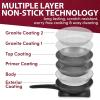 Elite Gourmet EGL-6101 Personal Stir Fry Griddle Pan, Rapid Heat Up, 650 Watts Non-stick Electric Skillet with Tempered Glass Lid, Red(10.5″ (2 Qt))