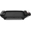 Elite Gourmet EGR2722A Electric 10.5″ x 8.5″ Griddle, Cool-touch Handles Non-Stick Surface, Removable/Adjustable Thermostat, Skid Free-Rubber Feet, Black(10.5″ x 8.5″)