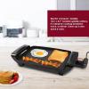 Elite Gourmet EGR-2722B Electric 10.5″ x 8.5″ Griddle, Cool-touch Handles Non-Stick Surface, Removable/Adjustable Thermostat, Skid Free-Rubber Feet, Black(10.5″ x 8.5″)