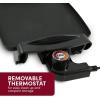 Elite Gourmet EGR-2722B Electric 10.5″ x 8.5″ Griddle, Cool-touch Handles Non-Stick Surface, Removable/Adjustable Thermostat, Skid Free-Rubber Feet, Black(10.5″ x 8.5″)