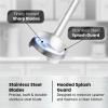 Elite Gourmet EHB1015 Immersion Hand Blender 500 Watts 2 Speed Mixing with Stainless Steel Blades, Detachable Wand Stick Mixer, Smoothies, Baby Food, Soup, Black(Grey)