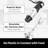 Elite Gourmet EHB1062 Variable Step-less Speed Immersion Hand Blender 500 Watts with Turbo, Stainless Steel Blades, Pressure Controlled Stick Mixer, Sauces, Soup, Smoothies, Baby Food, Stainless Steel(Stainless Steel & Black)