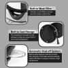 Elite Gourmet EKT3001 1L Digital Water Kettle, 304 Stainless Steel Interior, Programmed Temperatures, Keep Warm Function, Cordless, 360° Base, Auto Off & Audible Indicator, Matte Black(Stainless Steel)