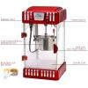 Elite Gourmet EPM-250 Maxi-Matic 2.5 Ounce Classic Carnival, Tabletop Kettle Popcorn Popper Machine, Retro-Style, Movie Hot Buttered Popcorn, Red(1-Gallon)