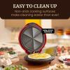 Elite Gourmet EQD-413 Electric Non-Stick 8″ Quesadilla Maker, Easy-Slice 6-Wedge, Grilled Cheese Corn Flour Tortilla Snacks, Red(10.65″)