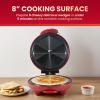Elite Gourmet EQD-413 Electric Non-Stick 8″ Quesadilla Maker, Easy-Slice 6-Wedge, Grilled Cheese Corn Flour Tortilla Snacks, Red(8″)