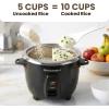 Elite Gourmet ERC2010B Electric Rice Cooker with Stainless Steel Inner Pot Makes Soups, Stews, Porridge’s, Grains and Cereals, 10 cups cooked (5 Cups uncooked), Black(Black)