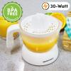 Elite Gourmet ETS-411 BPA-Free 30-Watt Electric Citrus Juicer Extractor: Compact Large Volume Pulp Control Oranges, Lemons, Limes, Grapefruits with Easy Pour Spout, 16 oz, White(16 ounce)