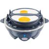 Elite Gourmet Easy Electric 7 Egg Capacity Cooker, Poacher, Omelet Maker, Scrambled, Soft, Medium, Hard Boiled with Auto Shut-Off and Buzzer, BPA Free(Grey Blue)