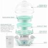 Elite Gourmet Easy Electric 7 Egg Capacity Cooker, Poacher, Omelet Maker, Scrambled, Soft, Medium, Hard Boiled with Auto Shut-Off and Buzzer, BPA Free(Mint)