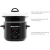 Elite Gourmet MST-350B# Electric Slow Cooker, Adjustable Temp, Entrees, Sauces, Stews & Dips, Dishwasher Safe Glass Lid & Crock (3 Quart, Black)