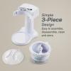 Elite Gourmet Snow Cone & Shaved Ice Maker, ESI2215M, Refreshing Slushies, Margaritas, Boba Drinks, Snow Cone & Holder and Ice Mold, Use Cubed & Bagged Ice, Stainless Steel Shaving Blade, Mint(White)