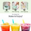 Elite Gourmet Snow Cone & Shaved Ice Maker, ESI2215M, Refreshing Slushies, Margaritas, Boba Drinks, Snow Cone & Holder and Ice Mold, Use Cubed & Bagged Ice, Stainless Steel Shaving Blade, Mint(Mint)