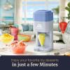 Elite Gourmet Snow Cone & Shaved Ice Maker, ESI2215M, Refreshing Slushies, Margaritas, Boba Drinks, Snow Cone & Holder and Ice Mold, Use Cubed & Bagged Ice, Stainless Steel Shaving Blade, Mint(Periwinkle)