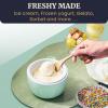 Maxi-Matic EIM-520 Automatic Easy, Homemade Electric Maker, Ingredient Chute, On/Off Switch, No Salt Needed, Creamy Ice Cream, Gelato, Frozen Yogurt, or Sorbet, 1 Quart, Blue(Spearmint)